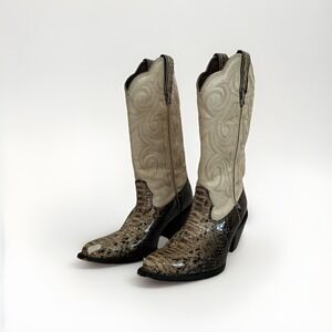 Vintage Durango Snakeskin Western Cowboy Boots Women's 6M Flaw